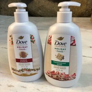 Dove Limited Edition Holiday Treats Sugar Cookie Peppermint Hand Wash 12 Oz